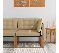 vidaXL Canapé d'angle extérieur Bois d'acacia massif et Textilène 900640
