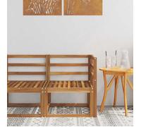 vidaXL Canapé d'angle extérieur Bois d'Acacia Massif Naturel 900463