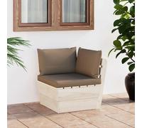 Vidaxl Canapé d'Angle Palette Jardin - Épicéa