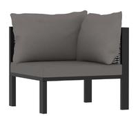 vidaXL Canapé d'angle sectionnel avec accoudoir - Anthracite