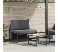 Ensemble de canapés de jardin vidaXL, 2 pièces, acier anthracite