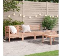 vidaXL Canapé de jardin 4 places en bois massif de douglas