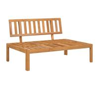 vidaXL Canapé central palette de jardin 365845 – Bois massif d'acacia