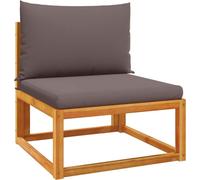 vidaXL Canapé de jardin sans accoudoirs 4008161 en bois d'acacia et corde avec coussins