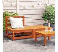 vidaXL Canapé de Jardin sans Accoudoirs avec Repose-pieds, Siège avec Dossier, Meuble de Terrasse Patio Extérieur, Bois Pin 837960