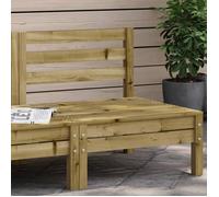 vidaXL Canapé de jardin sans accoudoirs Bois de pin imprégné