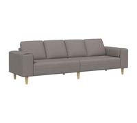 Canapé 4 places Taupe 250 x 188 x 76 cm Tissu