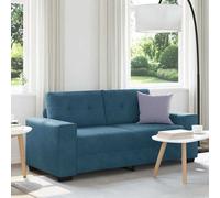 vidaXL Canapé deux places bleu 180x77x82 cm velours
