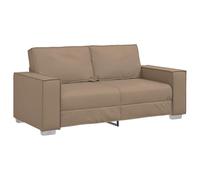 vidaXL Canapé Deux Places Cappuccino 180 cm Simili Cuir, Salon, canapé Moderne, Coussin élégant, Design Respirant, Simili Cuir, Fauteuil Ergonomique, assises Confortables
