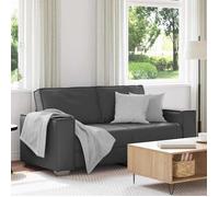 vidaXL Canapé Deux Places Gris 180 cm Simili Cuir, Salon, canapé Moderne, Coussin élégant, Design Respirant, Simili Cuir, Fauteuil Ergonomique, assises Confortables
