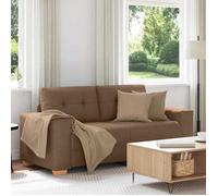 vidaXL Canapé deux places marron 180x77x82 cm en tissu 4105082