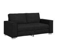 vidaXL Canapé Deux Places Noir 180 cm Simili Cuir | Un look moderne qui illumine n'importe quelle pièce, Fait avec des matos de qualité pour durer longtemps,