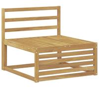 vidaXL Canapé d'extérieur de taille moyenne en bois massif d'acacia, blanc, 83 x 79 x 73 cm