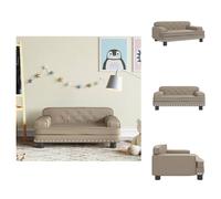 vidaXL Canapé enfant Cappuccino 70x45x30 cm Similicuir - Meubles pour bébés et jeunes enfants
