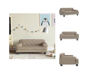 vidaXL Canapé enfant Cappuccino 70x45x30 cm Similicuir - Meubles pour bébés et jeunes enfants