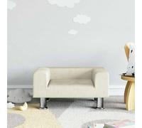 vidaXL Canapé enfant - Crème