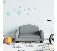 vidaXL Canapé enfant Gris clair 50x40x30 cm