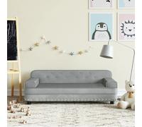 vidaXL Canapé enfant Gris clair 90x53x30 cm