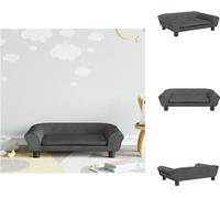 vidaXL Canapé enfant gris foncé 70x45x26 cm Velours - Meubles pour bébés et jeunes enfants