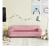vidaXL Canapé enfant - Rose