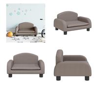 vidaXL Canapé enfant Taupe 50x40x30 cm Tissu - Canapé enfant - Canapé enfant - Minisofa - Canapé salle de jeux