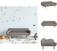 vidaXL Canapé enfant Taupe 70x40x24 cm Tissu - Meubles pour bébés et jeunes enfants