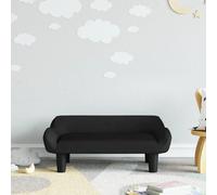 vidaXL Canapé Enfant Velours Noir