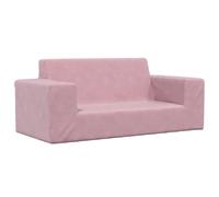 vidaXL Canapé pour Enfants à 2 Places Rose Peluche Douce, Mini canapé, Mini canapé pour Enfants, siège pour Enfants, Fauteuil pour Enfants