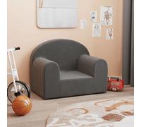 vidaXL Canapé enfants anthracite peluche