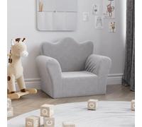 vidaXL Canapé Enfants Gris
