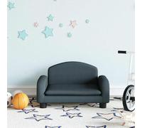 vidaXL Canapé enfants gris foncé
