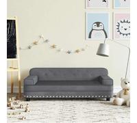 vidaXL Canapé enfants gris foncé 90x53x30 cm