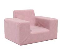 vidaXL Canapé Enfants - Rose Peluche Douce