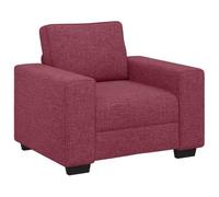 vidaXL Canapé/Fauteuil Rouge vin 100x77x82 cm Tissu