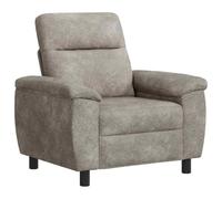 vidaXL Canapé Gris Clair 95 x 90 x 95 cm Simili Daim
