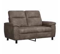 vidaXL Canapé Gris foncé 158 x 90 x 95 cm Simili Daim