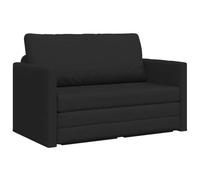 vidaXL Canapé-Lit 110cm Noir Tissu, Canapé-lit Moderne, canapé Ajustable, Meuble Multifonction, Gain de Place, Mini lit inclinable