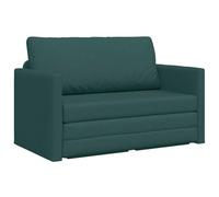 vidaXL Canapé-Lit 110cm Vert foncé Tissu, Canapé-lit Moderne, canapé Ajustable, Meuble Multifonction, Gain de Place, Mini lit inclinable