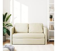 vidaXL Canapé-lit 2 en 1 crème 112x174x55 cm similicuir