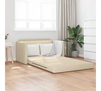 vidaXL Canapé-lit 2-en-1 Crème 124x71x78 cm Tissu