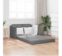 vidaXL Canapé-lit 2 en 1 gris foncé 122x204x55 cm velours 353958