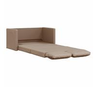 vidaXL Canapé-lit 2 en 1, Lit de Jour avec Coussins Rembourrés, Lit d'Invité Pliable Salle de Séjour Chambre à Coucher, Moderne, Cappuccino Similicuir