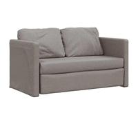 vidaXL Canapé-lit 2 en 1, Lit de Jour avec Coussins Rembourrés, Lit d'Invité Pliable Salle de Séjour Chambre à Coucher, Moderne, Taupe Tissu