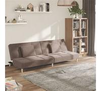 VIDAXL Canapé-lit 2 places - Taupe