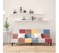 vidaXL Canapé-lit à 2 places 375824 – Tissu Multicolore