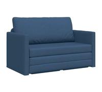 vidaXL Canapé-Lit 110cm Bleu Tissu, Canapé-lit Moderne, canapé Ajustable, Meuble Multifonction, Gain de Place, Mini lit inclinable