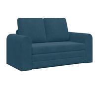 vidaXL Canapé-Lit Bleu 148 x 71 x 83 cm Velours, Salon, canapé-lit rectangulaire Moderne, Convertible, Meuble Pratique, Espace optimisé, Style Chic