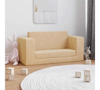 vidaXL Canapé-lit enfant - Crème