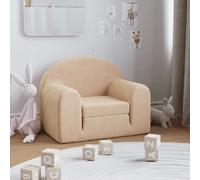vidaXL Canapé-lit enfants - Crème