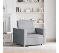 vidaXL Canapé-lit escamotable simple Gris clair 90 x 165 x 87 cm tissu 42002684